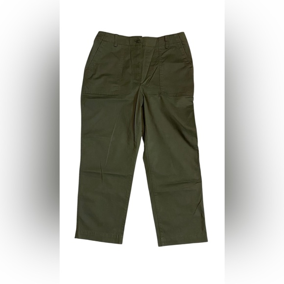 TALBOTS High waisted patch pocket Cropped Pants Size 12 NWT! - Picture 4 of 7